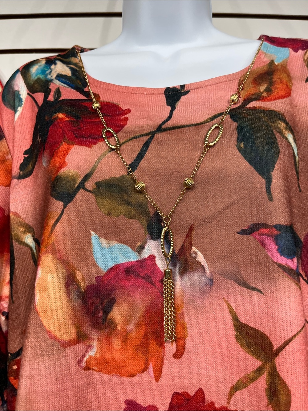 Alfred Dunner top with necklace size XL - Picture 4 of 9